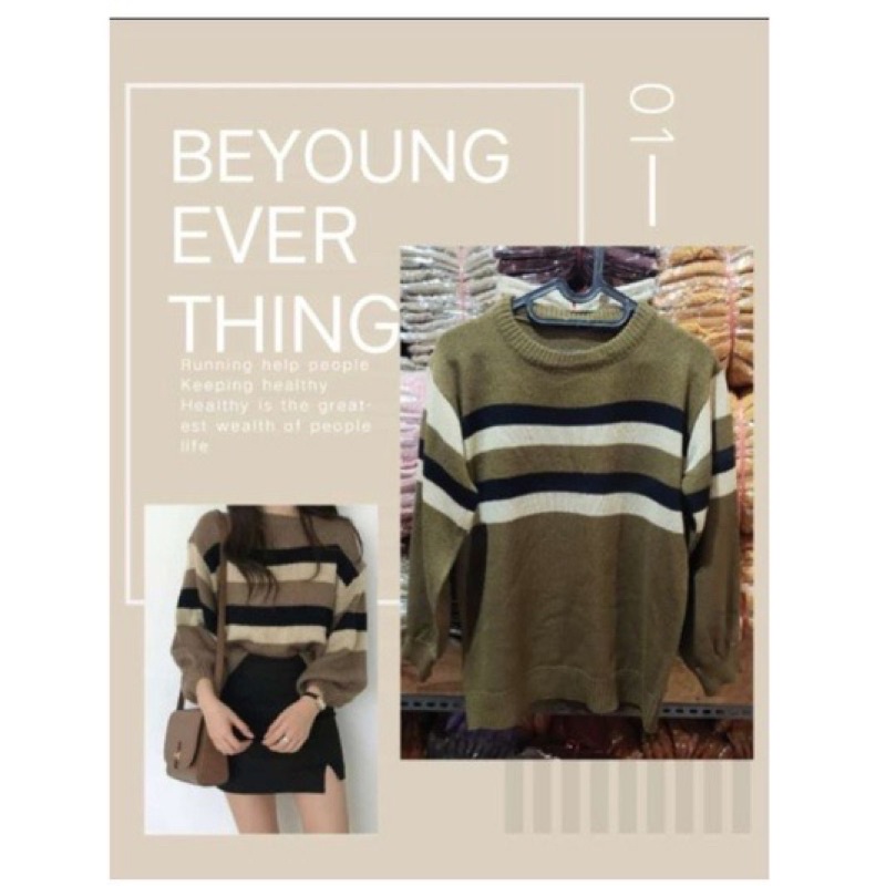 Sweater Rajut Lita Lengan Panjang