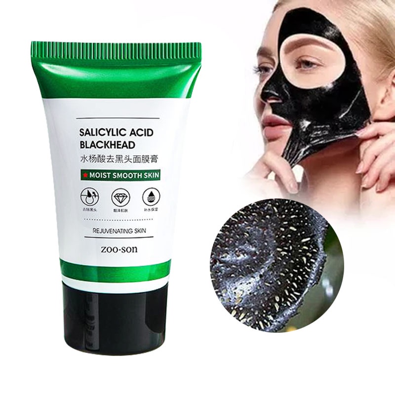 [ BISA COD ] Zoo Son Blackhead Masker Arang Hitam Ampuh Mengangkat Komedo