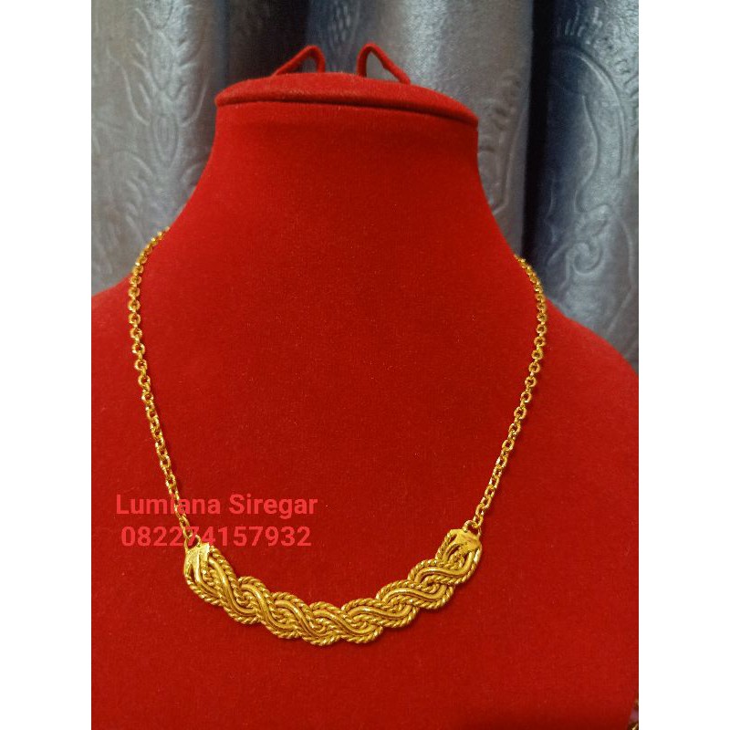Kalung Borobudur Mas LM London 24k 99,9% Lumiana Siregar Emas Toba