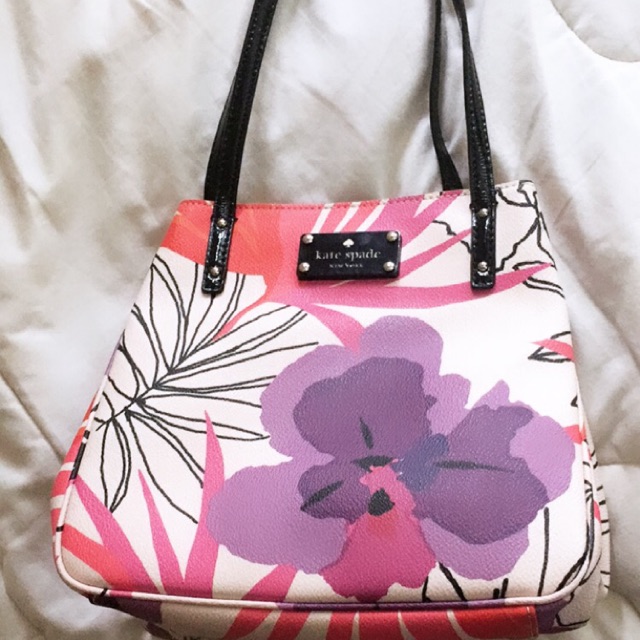 preloved kate spade flower original. reprice harga