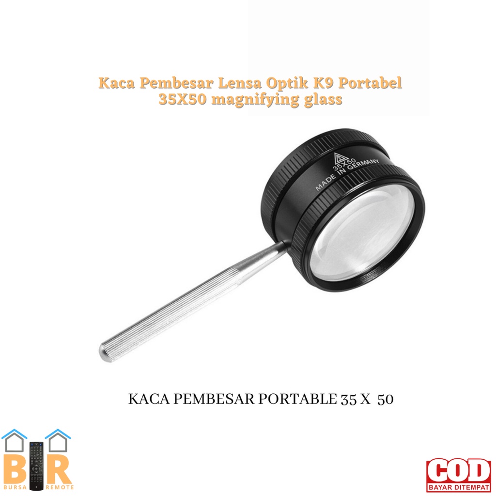 Kaca Pembesar Lensa Optik K9 Portabel 35X50 magnifying glass