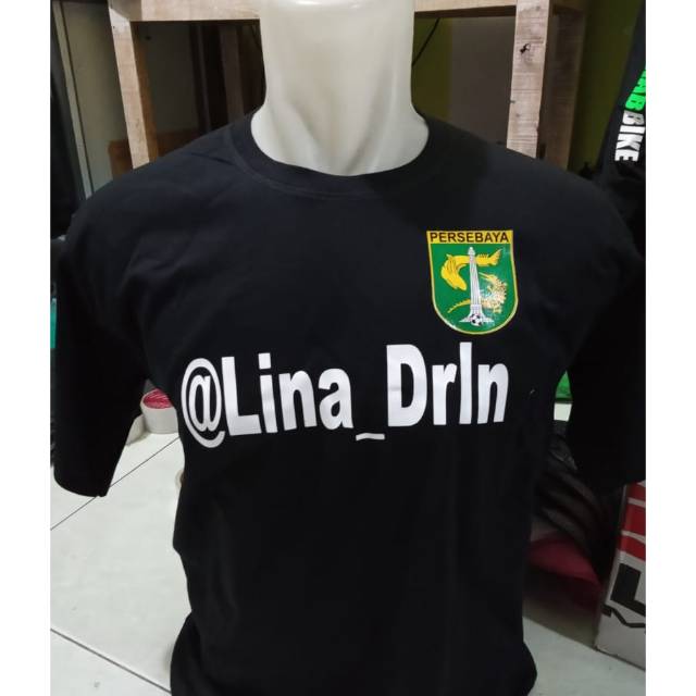 KAOS PERSEBAYA| KAOS CUSTOME NAMA LOGO PERSEBAYA