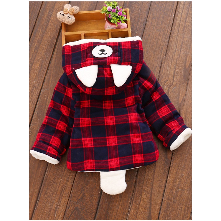 Jaket Bayi Tebal/ Sweater Bayi/ Mantel Bayi Motif Bear/ JK19 LYME