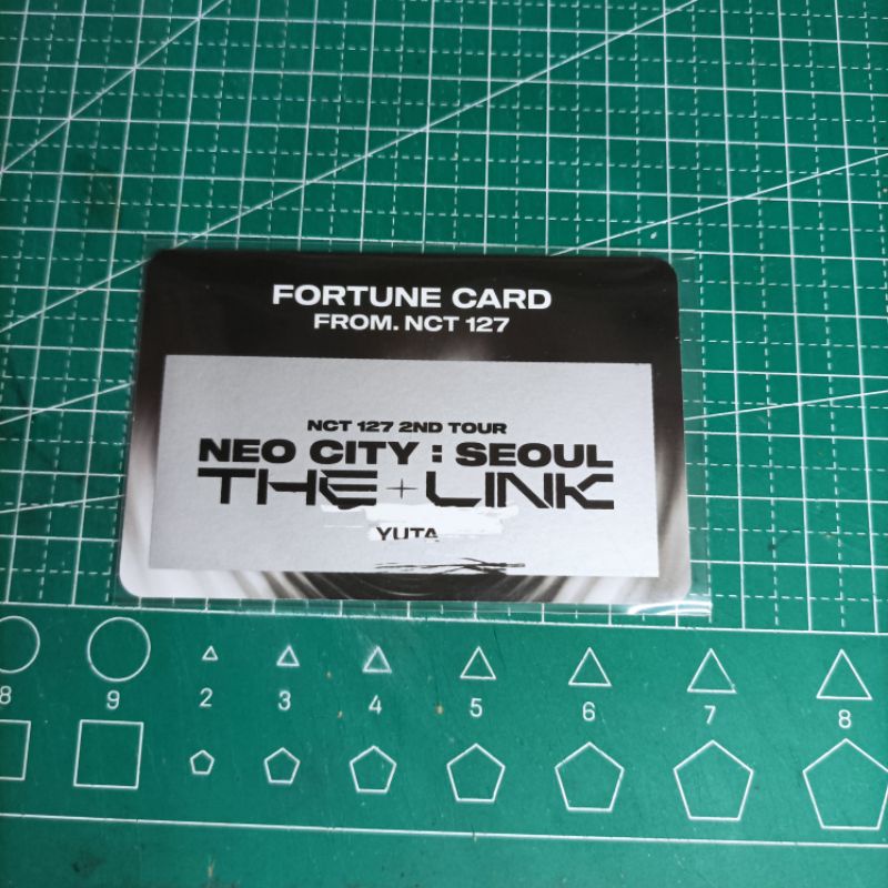 Scratch card Nct 127 MD The Link Fortune card yuta