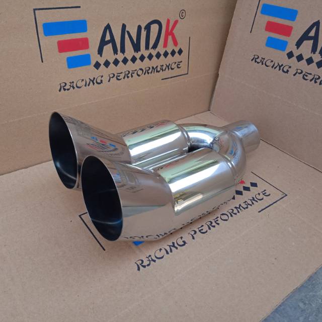 Knalpot mobil HKS Cabang Steinless