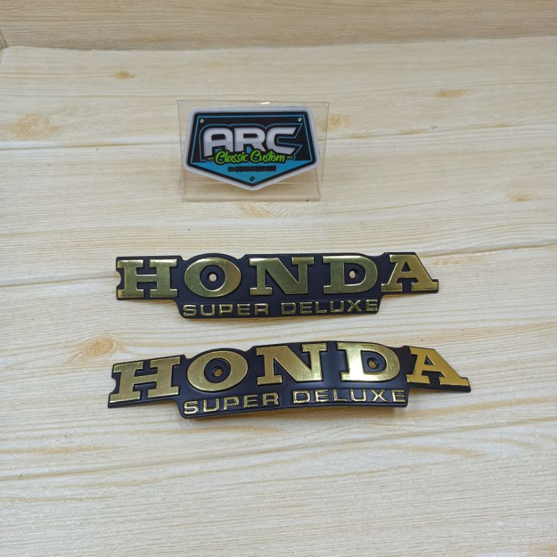 Emblem tangki GL100 GL 100 125 Logo honda GL100 kuningan wp part