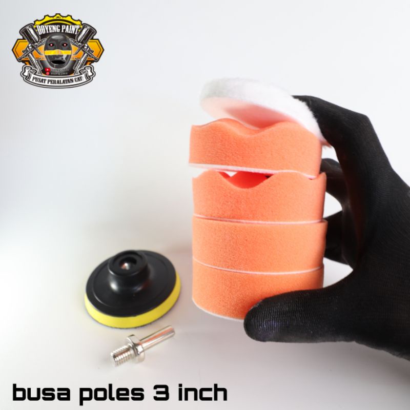 busa alat poles 3 inch.spon polishing 3inch