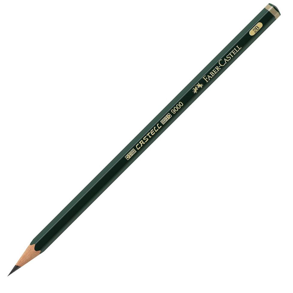 

↮ Faber-Castell Pensil Ujian - 2B Castell 9000 ㅧ