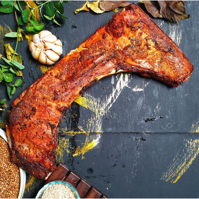 

Smoked Tuna Collar/Rahang Tuna Asap 1,3 kg Matang-Frozen