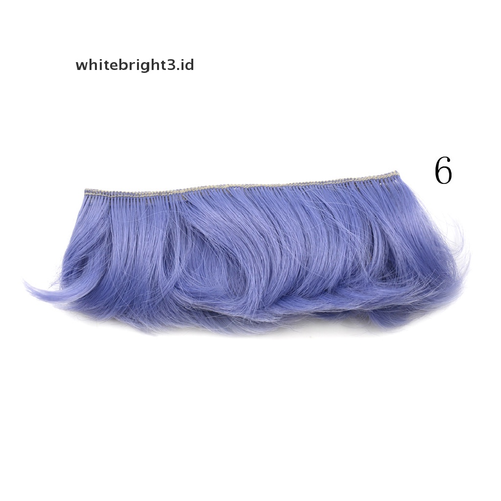 (whitebright3.id) Wig / Rambut Palsu handmade DIY Panjang 5cm Untuk Boneka BJD SD