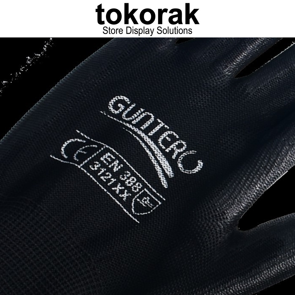 SARUNG TANGAN SAFETY PU KENMASTER GUNTER  GLOVE SARUNG TANGAN KERJA MEKANIK GRIP GT 3001 1001 SIZE L SARUNG TANGAN KERJA