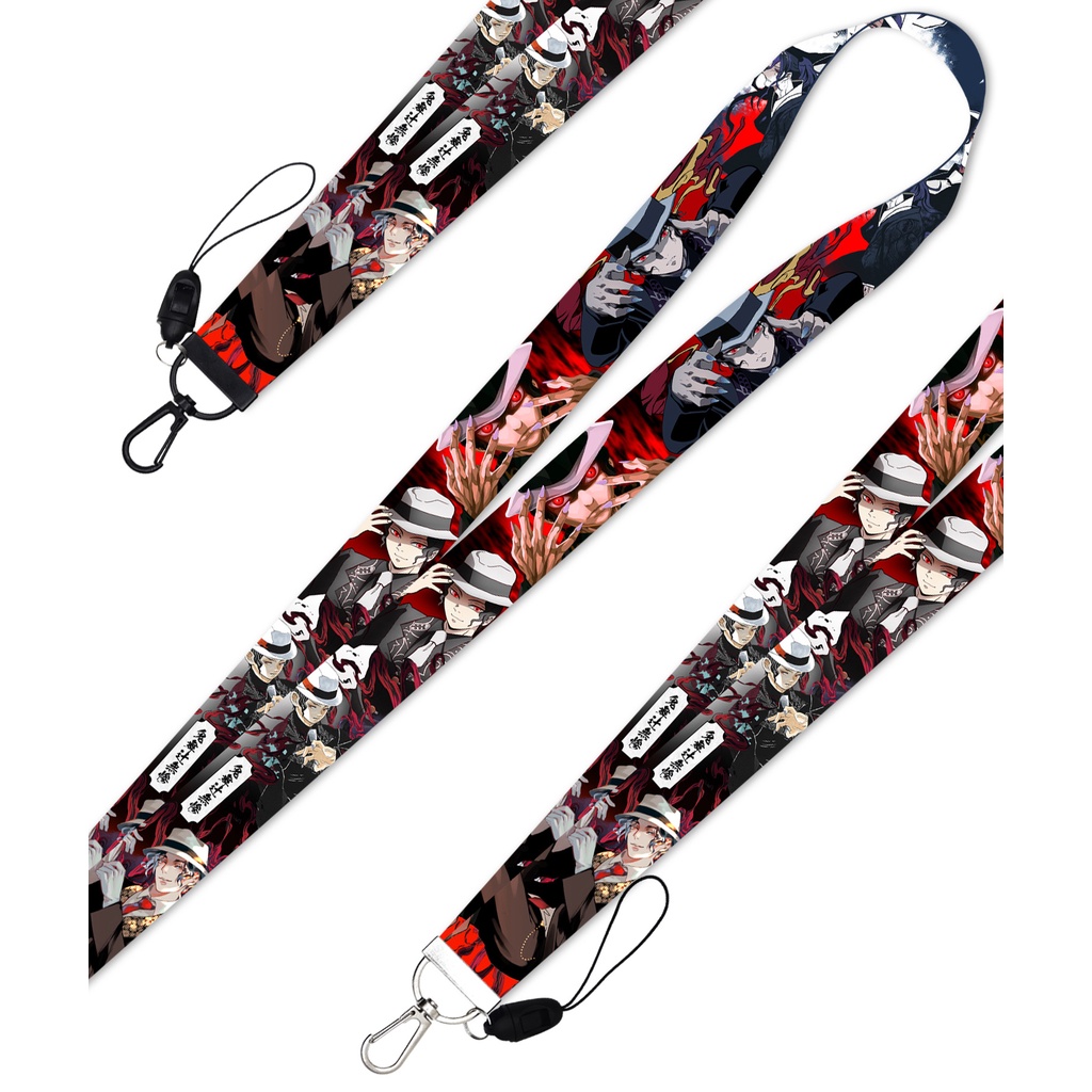 Tali lanyard Panjang Dapat Dilepas Desain Ghost killing blade Untuk Ponsel