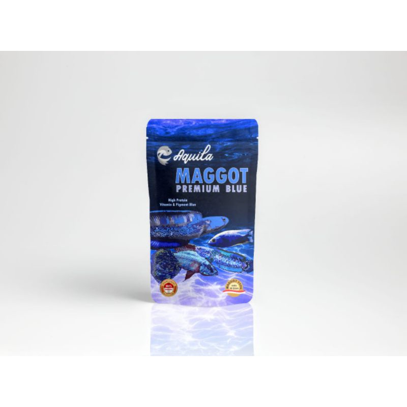 Aquila Maggot Blue / Pakan Channa Louhan Cichlid Predator