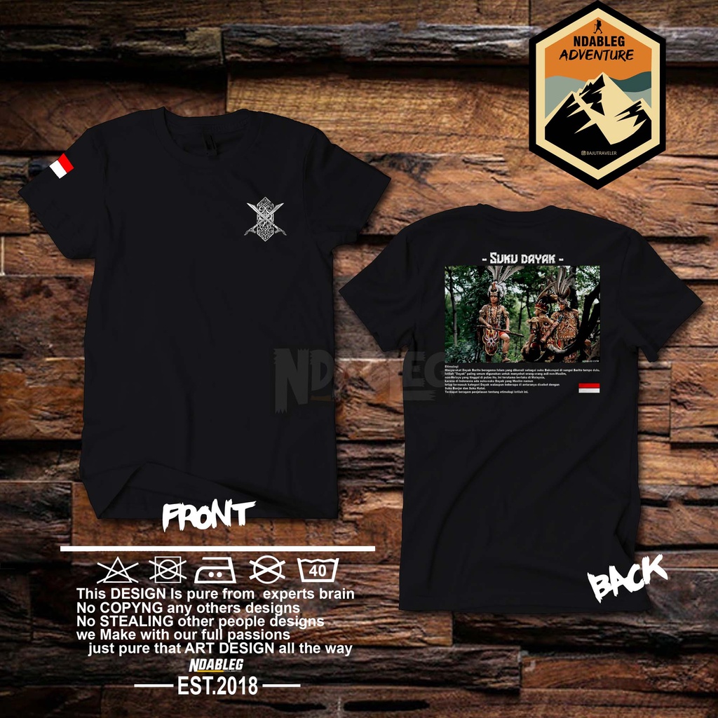 kaos suku dayak kalimantan