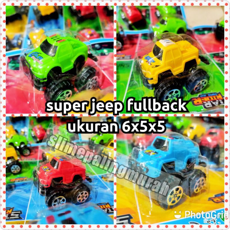 mobil diecast kontruksi jeep fullback / mobil figure / mainan anak murah / mainan grosir