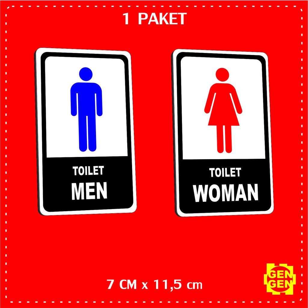 

TOILET MEN / WOMAN - KARET 2MM