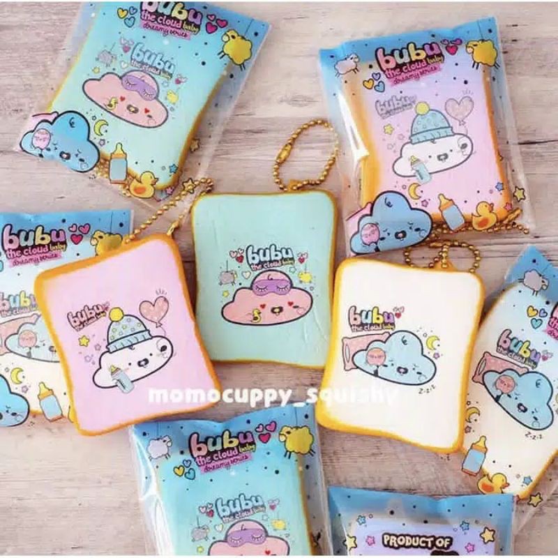 Squishy Bubu The Cloud Mini Toast Momocuppy
