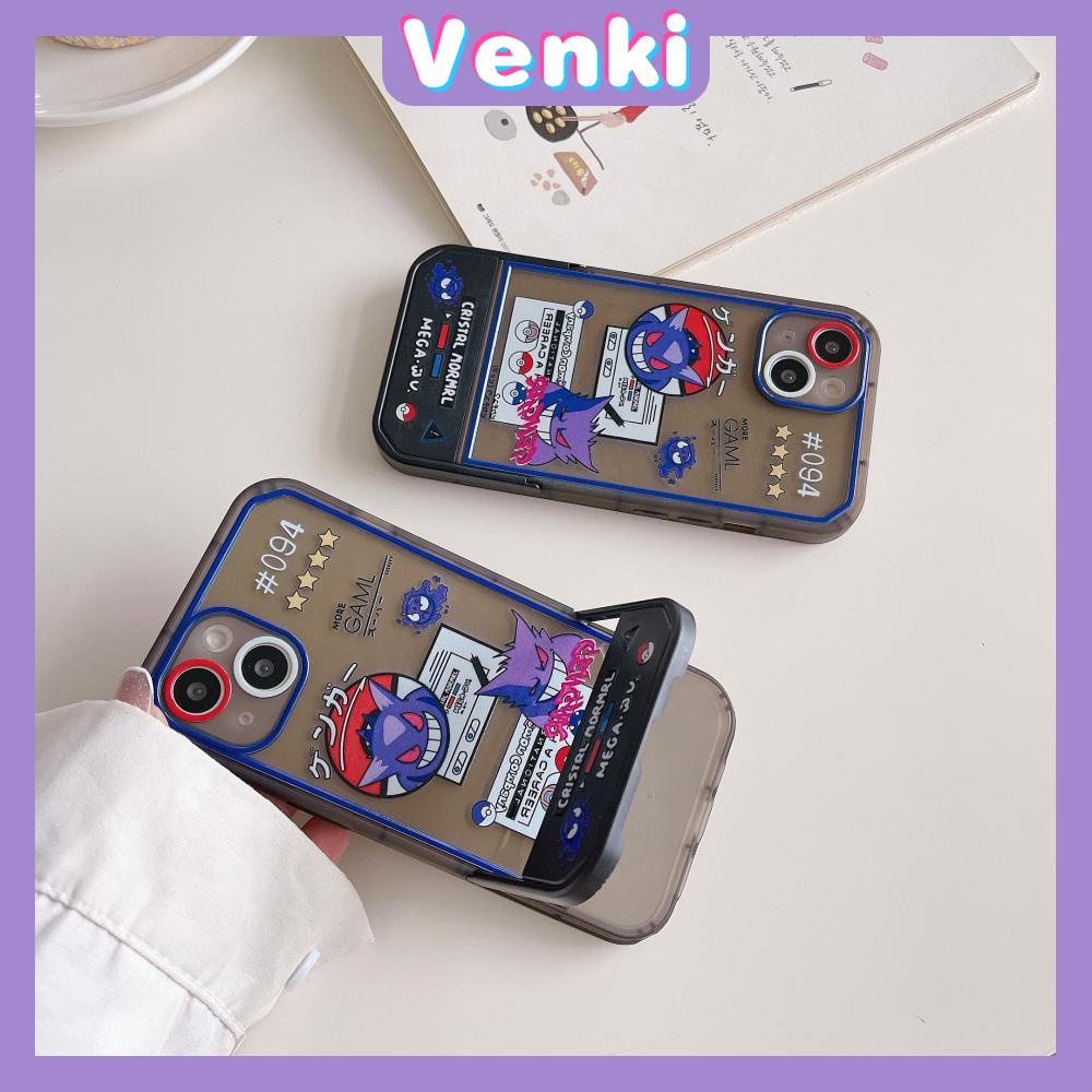 iPhone Case Acrylic Invisible Folding Stand Silicone Soft Case Airbag Shockproof Camera Cover Cartoon Cute Compatible For iPhone 11 Pro Max 13 Pro Max 12 Pro Max 7Plus xr XS Max