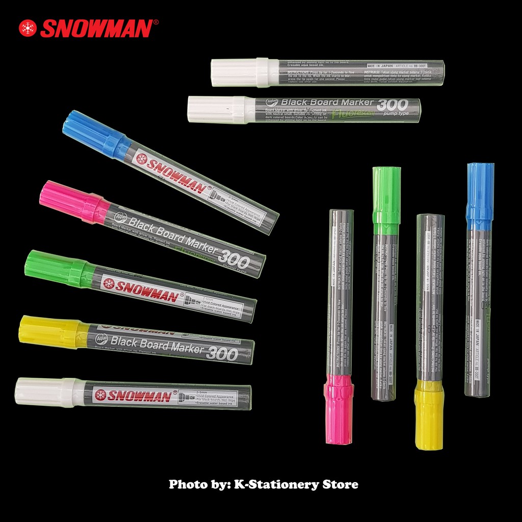 

Spidol untuk Kaca / untuk Papan Tulis – Snowman Japan – Original Blackboard / Glassboard Marker 300