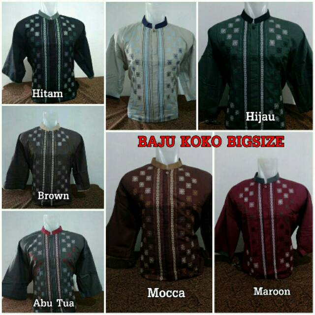 koko kekinian Baju Koko JUMBO/BIGSIZE (XXXXL/5L)