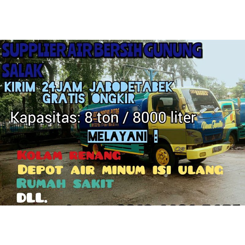 supplier air bersih gunung salak