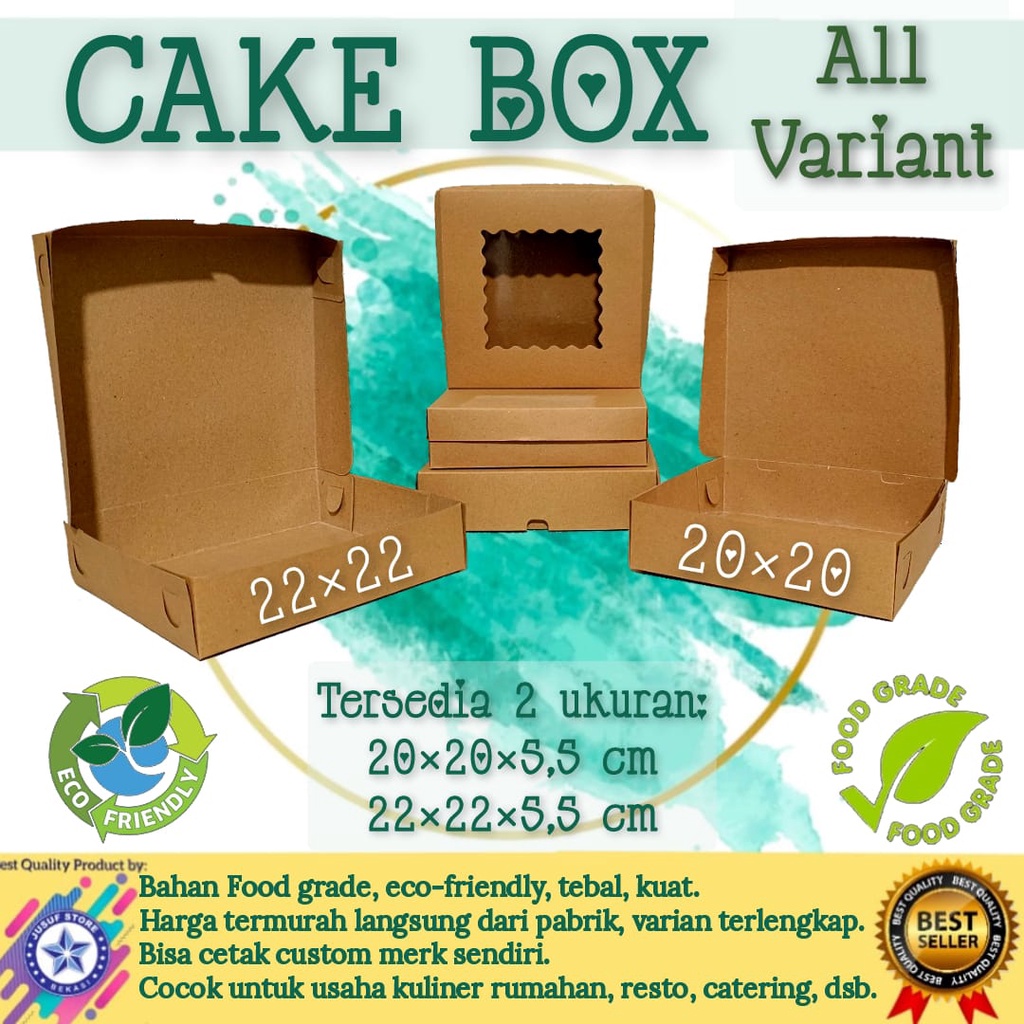 

Box Pizza Kraft / Dus Brownies/ Kue Laminasi foodgrade