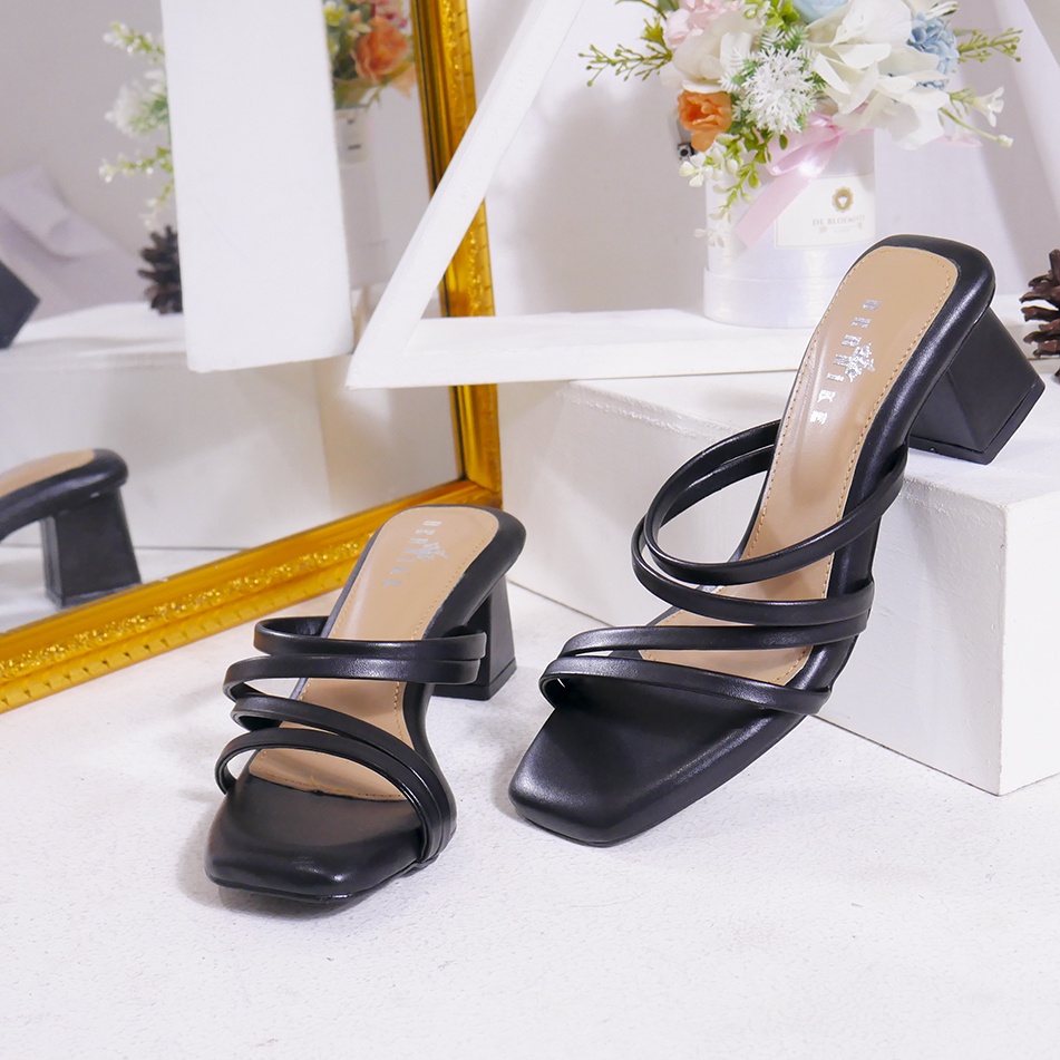 Bernike Shoes - Sepatu Hak Wanita Clara Sandal Strap Heels 5 Cm