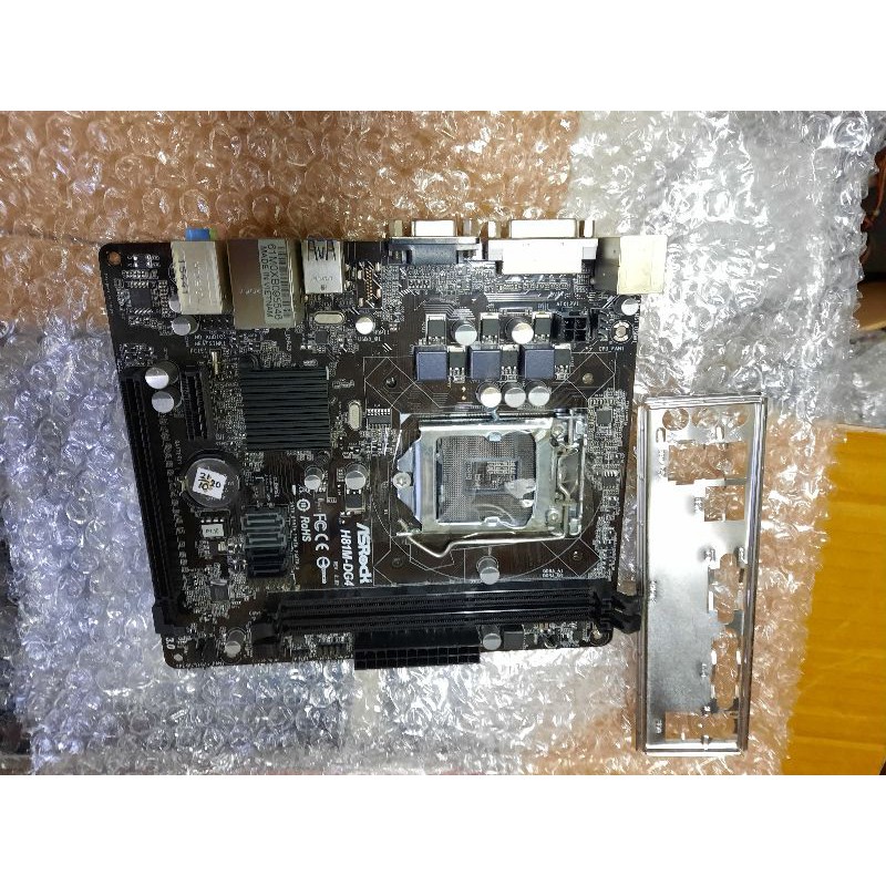 Mainboard lga 1150 h81 ddr3 support prosesor gen 4