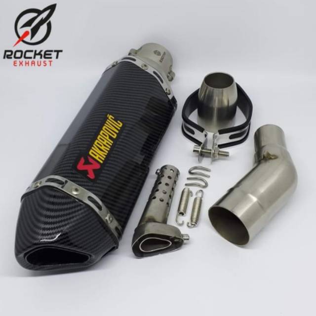Knalpot Akrapovic Hexagon Carbon Import Slip On Ninja 250SL / Z250SL