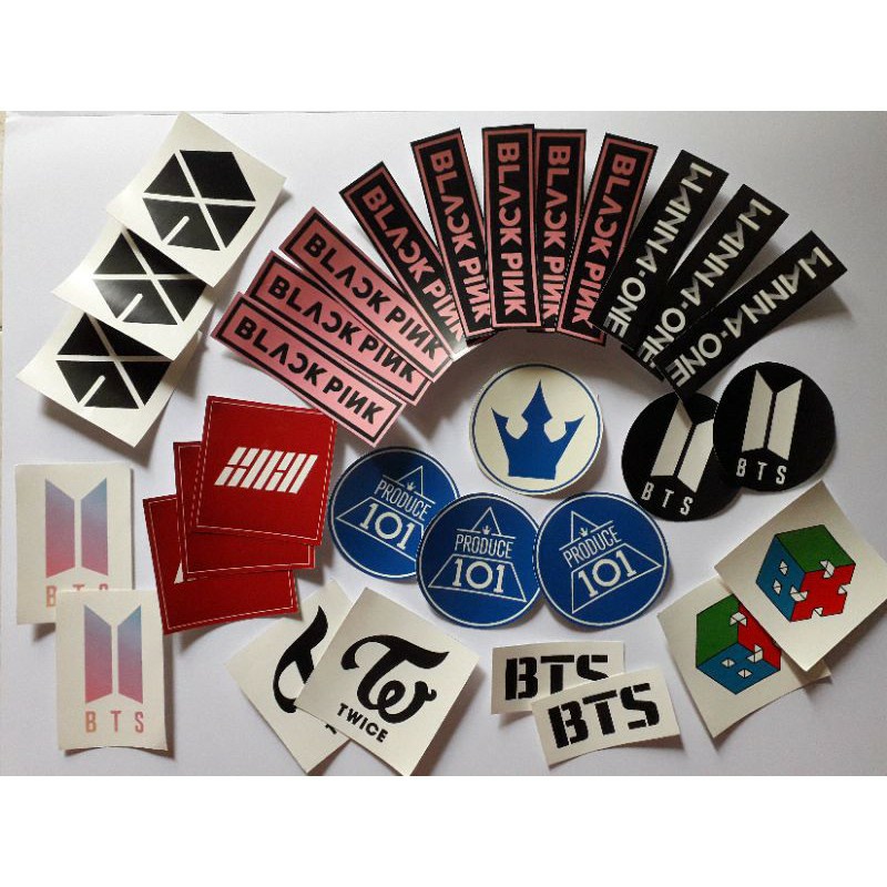 

Stiker BTS, EXO, EXO-CBX, IKON, Twice, Blackpink, Wanna One, Produce 101