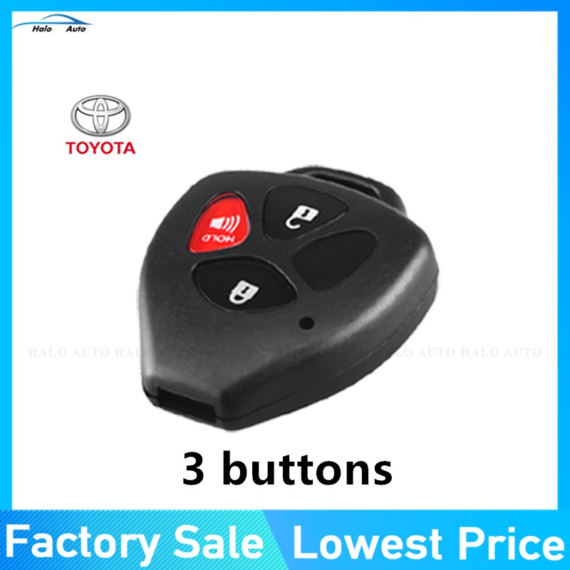 No Blade 2/3/4 Buttons Remote Car Key Case Shell FOB For Toyota Camry Corolla Avalon Venza