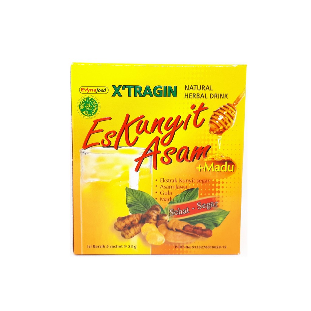 

XTRAGIN ES KUNYIT ASAM PLUS MADU 1 BOX 5 SACHET