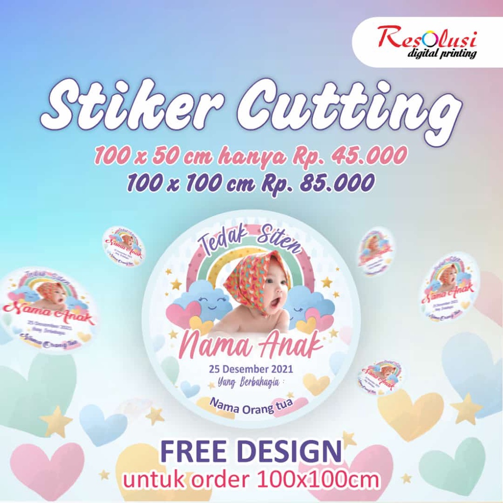 

Label Stiker Cutting Gratis Desain Untuk Souvenir , Kemasan , Ulang Tahun , Tedak Sinten , Baby Shower