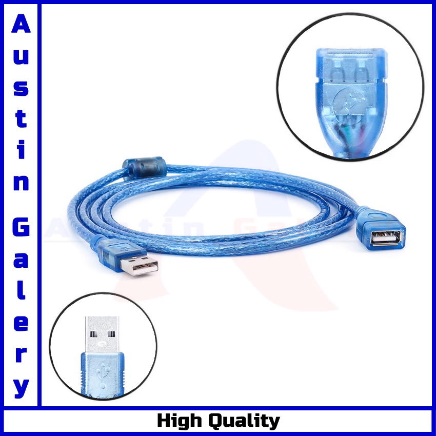 USB Extension USB 2.0 Male TO Female / Kabel USB Ekstensi 1.5M Untuk PC Laptop USB HUB