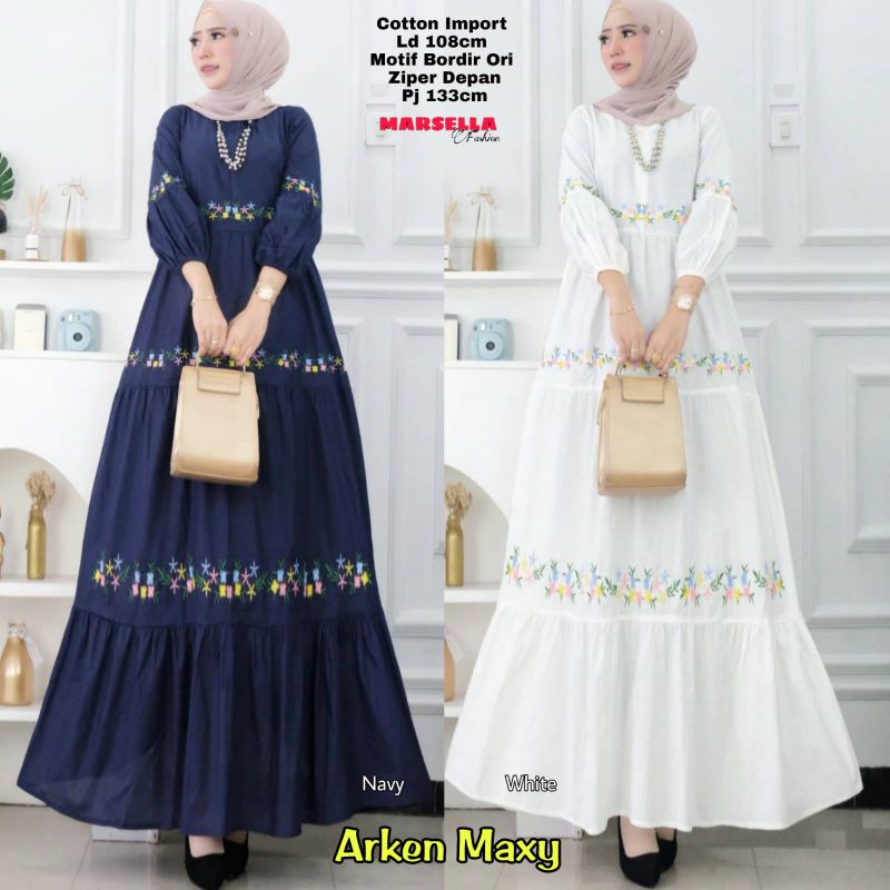 arken maxy gamis by ori Marsela//Gamis katun
