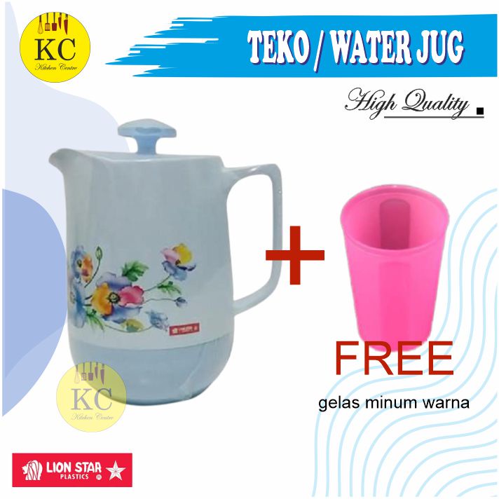 Lion Star Teko Plastik Teko Panas Dingin Thermos Air Panas Termos Air Dingin