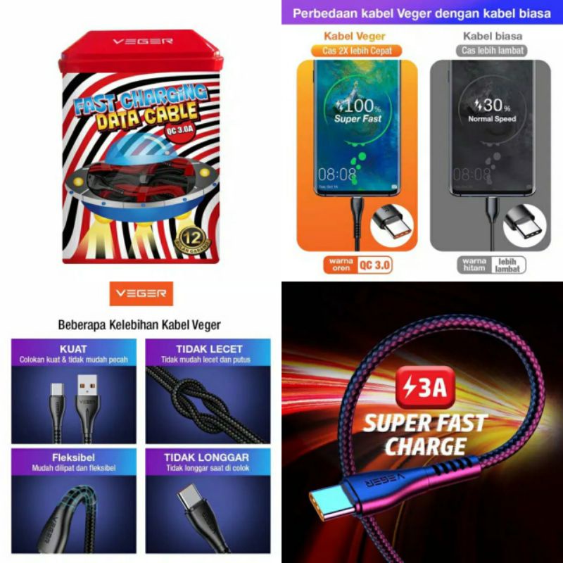 Kabel Charger Superfast Veger