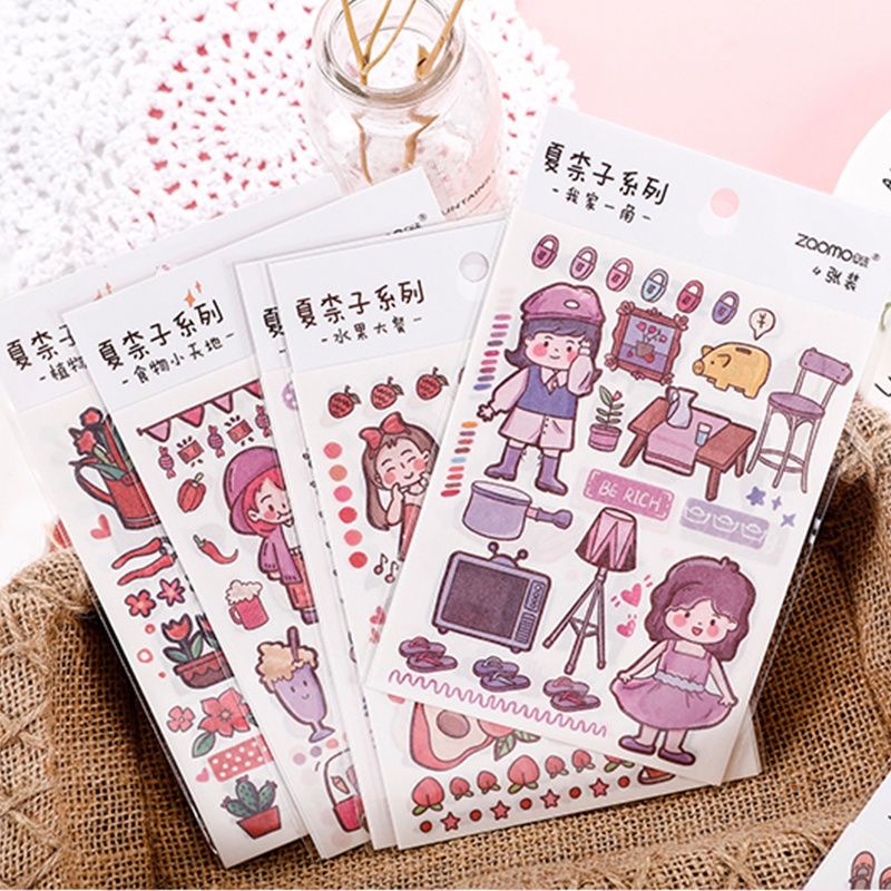 

Stiker Kawai Girls / Sticker Journaling / Sticker Scrapbook Kawai