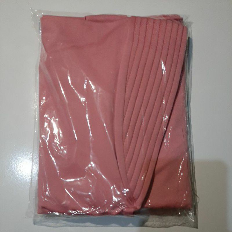 jilbab instan bergo jumbo jersey nyaman adem untuk sehari-hari-Dusty pink