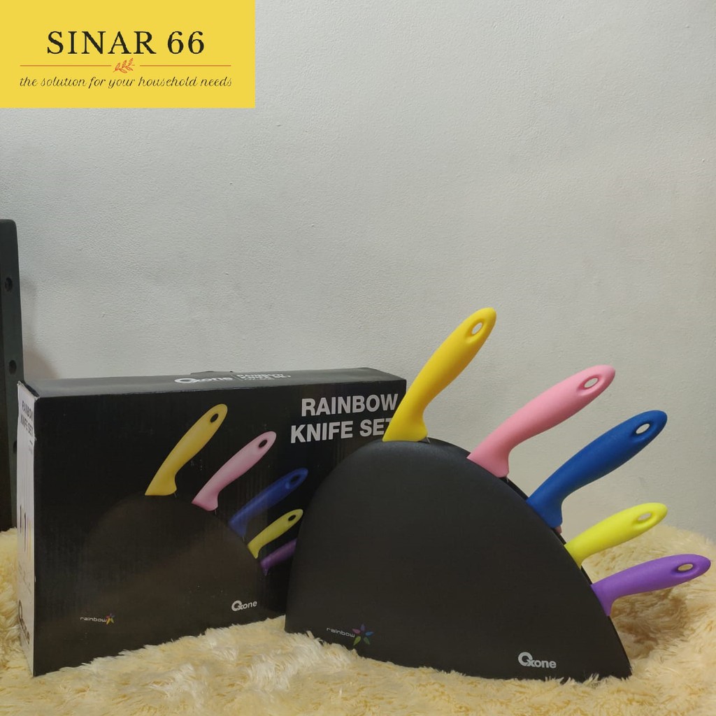 Oxone Rainbow Knife Set Pisau Set Ox 606 Ox606