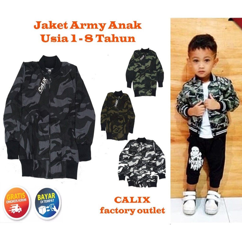 Jaket Anak Army