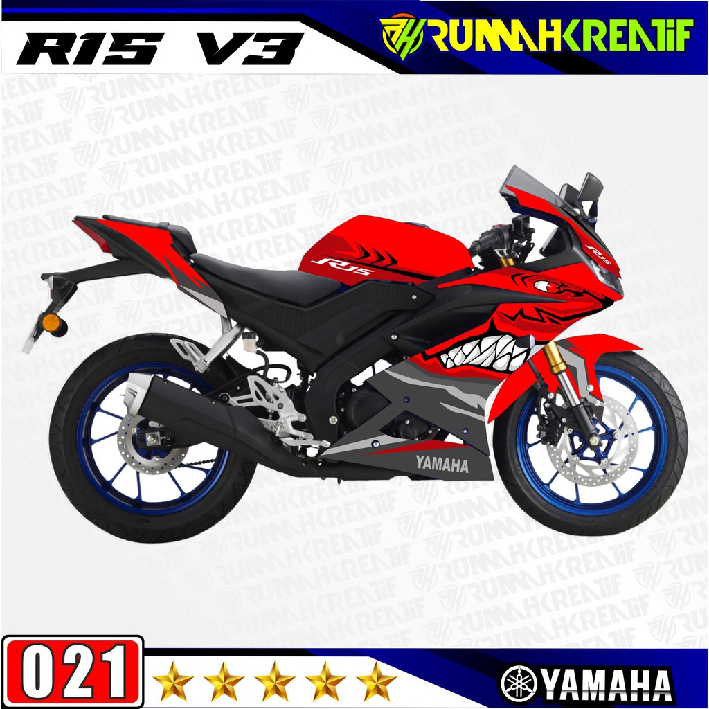 Decal All New R15 V3 / R15 V3 Sticker Striping Fullbody Variasi Yamaha rk-d