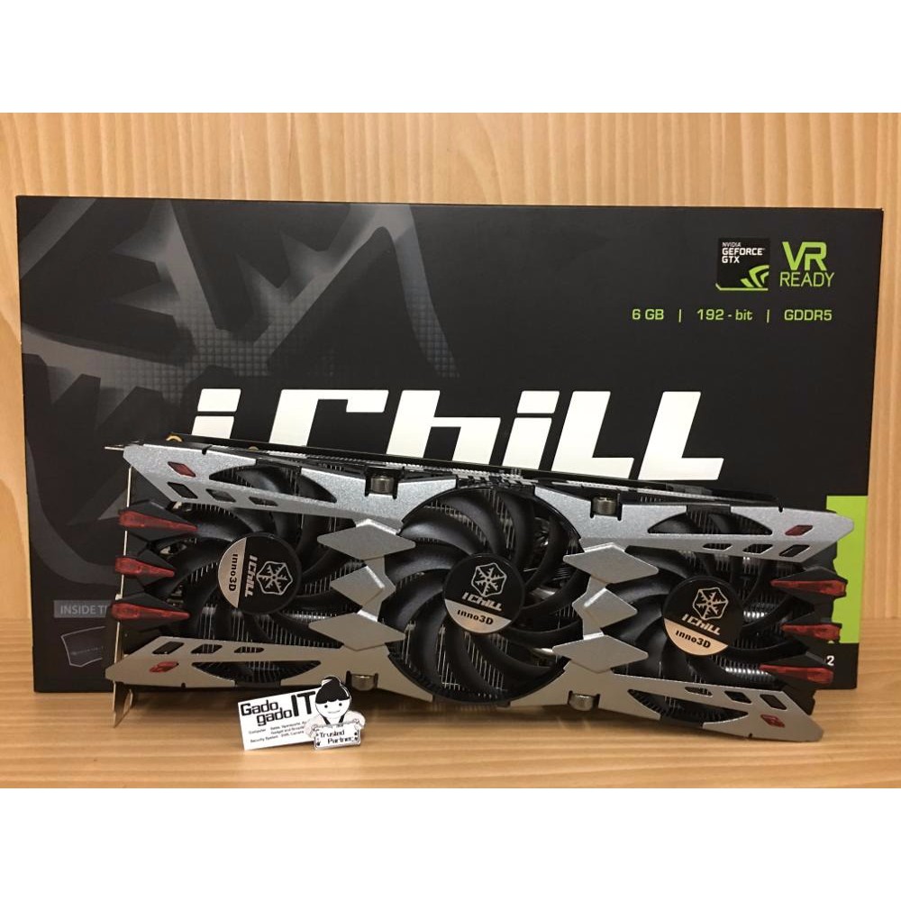 VGA Card PCI E INNO3D NVIDIA GeForce GTX 1060 ICHILL 6GB DDR5 192BIT Garansi Resmi R86