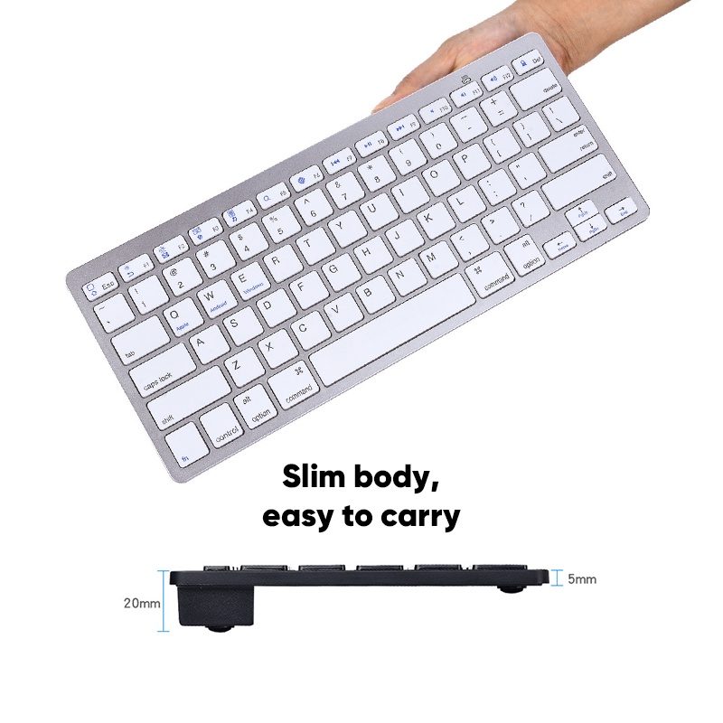 Bepop Keyboard Bluetooth Wireless Metal Body Untuk PC dan Pad