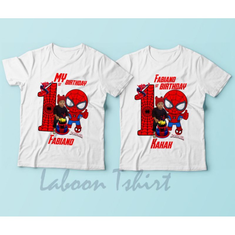 kaos Spiderman anak buat ultah