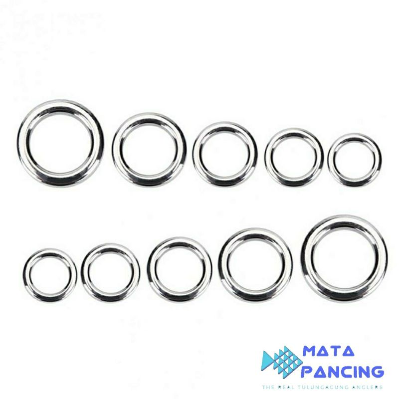 Solid ring stainless untuk assist metal jig