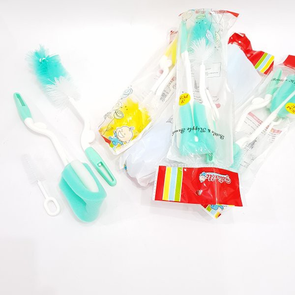 COD [ASERA] BOTTLE AND NIPPLE BRUSH 3 IN 1RELIABLE / SIKAT BOTOL DAN NIPPLE BOTOL 3 IN 1 / RSB-7007