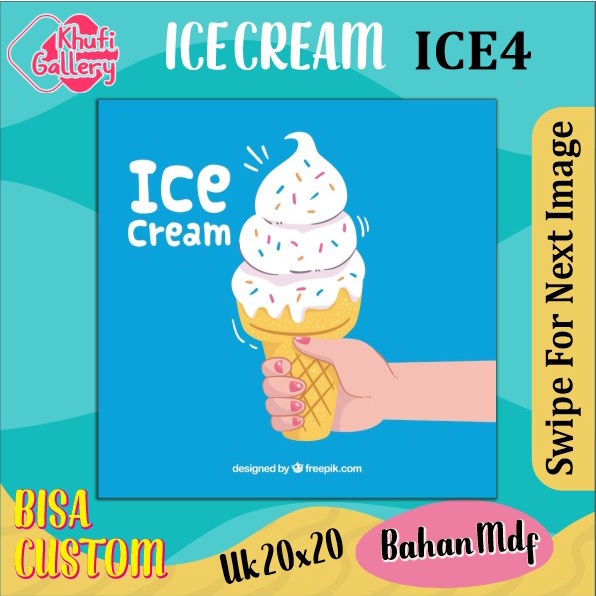 Khufi Gallery Hiasan dinding ICE CREAM