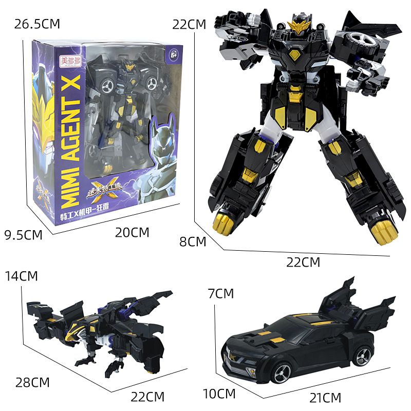 27CM  Mainan Miniforce X Lucybot Lucy Bot Ranger 5 Styles Transformer Machine Car Figure Toy