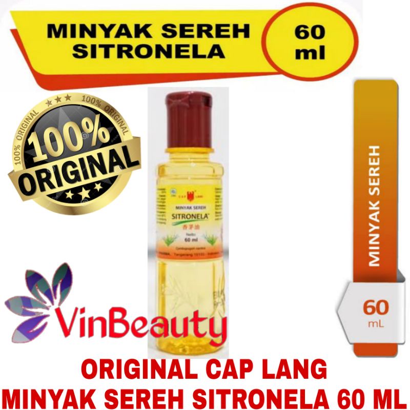 ORIGINAL CAP LANG MINYAK SEREH SITRONELA 60 ML / MINYAK SEREH SITRONELA 60 ML